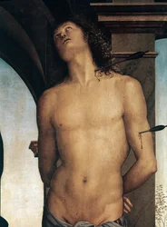 Detail van Sint-Sebastiaan