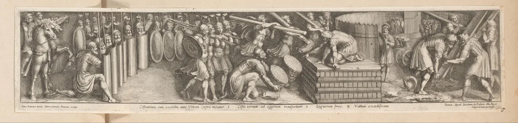 Soldaten zetten kamp op