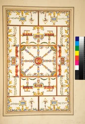 Del Palazzo di Tito gevonden in de tuin van de zeven zalen grenzend aan de Thermen op de Esquilijn