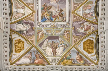 Gewelf met fresco