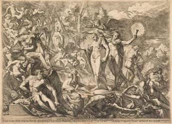 De triomf van de deugdzame kunstenaar op Parnassus