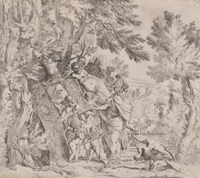 Venus geeft wapens aan Aeneas