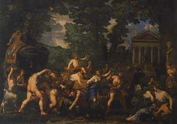 De triomf van Bacchus, door Pietro da Cortona (1596-1669)