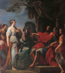 Clelia voor Porsena, door Placido Costanzi