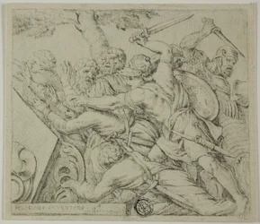 Soldaten van Cyrus Scheuren het Leger van Spargabise uit Elkaar