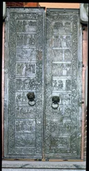 Deuren met scènes uit het leven van St. Adalbert (939-97)