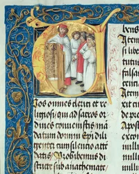 Priesterwijding van seminaristen uit het pontificaal van bisschop Erasmus Ciołek, ca. 1510