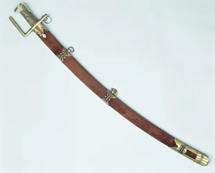 Sabel van Stephan Batorys (hout & verguld zilver)