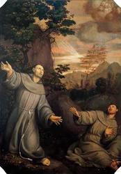 Extase van St. Franciscus door Pomponio Amalteo