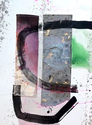 Abstracte collage met textuur