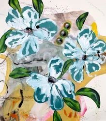 Levendige abstracte bloemen