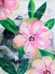 Levendige roze bloemen