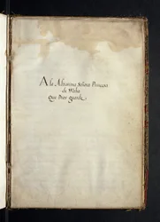Opdracht aan Infanta Maria van Spanje, uit een geschiedenis van de omzwervingen van de Syon-nonnen, samengesteld in Lissabon in het begin van de 17e eeuw
