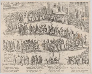 Huwelijksstoet voor het huwelijk van Elizabeth Stuart, dochter van James I, 1613 of later