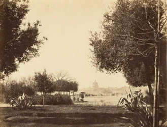 St. Peters vanaf de Pincian Hill, 1853-56