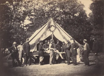 Operatietent, Kamp Letterman, Gettysburg, Pennsylvania, 1863