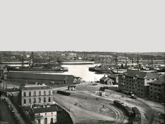 De dokken, Southampton, 1895