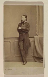 Portret van de componist Bedrich Smetana, ca. 1866