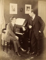 Alexander Zemlinsky en Arnold Schönberg in Praag, 1917
