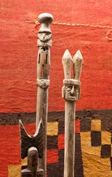 Set scepters / Peru, Chancay-cultuur (terracotta)