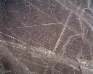 Luchtfoto van Nazca-lijnen