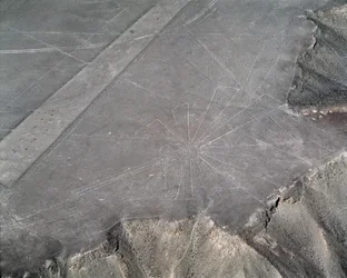 Luchtfoto van Nazcalijnen