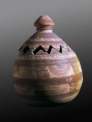 Prehistorie, Iberische beschaving: dentee grafurn van de ijzertijd. Uit Galera (Granada)