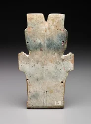 Keerzijde van een Antropomorfe Plaque, Mogelijk de Vuur Slang, Preklassieke periode, 800-400 v.Chr.