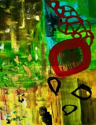 Levendige abstracte stroming