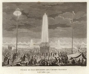 Festival en verlichting op de Champs-Elysees in Parijs