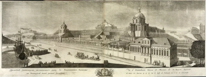 Uitzicht op het Grote Oranienbaum Paleis, 1761