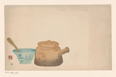 Stilleven met Japans servies