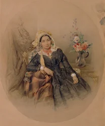 Portret van Barones Iuliania Ivanovna Klodt von Jürgensburg, 1845