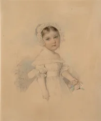 Portret van gravin Alexandra Alexandrovna Golitsyna 1823-1910, midden jaren 1820