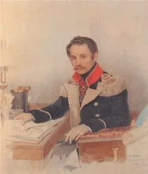 Portret van Leonty Vasilievich Dubelt, stafchef van het korps gendarmes