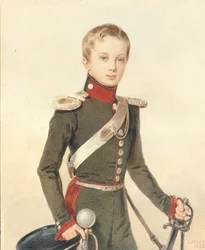 Portret van kroonprins Alexander Nikolayevich