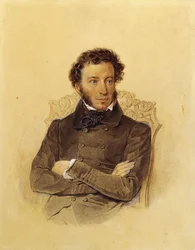 Portret van de dichter Aleksandr Sergejevitsj Poesjkin, c. 1830