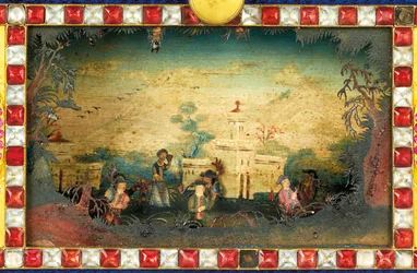 Een keizerlijke Chinese slag-, muziek- en automaat 