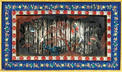 Een keizerlijke Chinese slag-, muziek- en automaat 