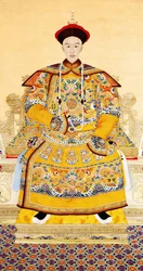 Keizer Guangxu (1871 - 1908) (inkt en kleur op zijde)