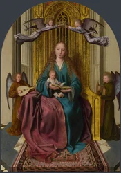 De Maagd en het Kind op de troon, met vier engelen, ca. 1495