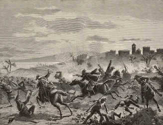Verdediging van Cagliari tijdens de Franse aanval, 17 februari