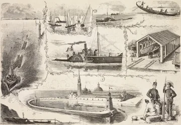 Gravure van tekening door Quinto Cenni