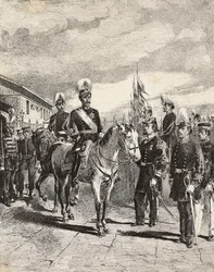 Japans leger: Infanteriesoldaten, stafchefs, generaal-majoor, cavalerie, vice-admiraal, infanteriekapitein, kanonnier, Japan