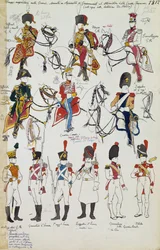 Napoleontische troepen van Grande Armee