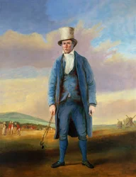 `Oude Alick`, Alick Brotherton (1756-1840) de Holemaker van Royal Blackheath Golf Club, c.1835