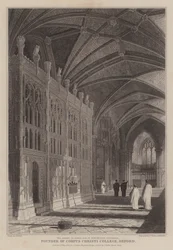 Het heiligdom van bisschop Foxe, oprichter van Corpus Christi College, Oxford, in de kathedraal van Winchester