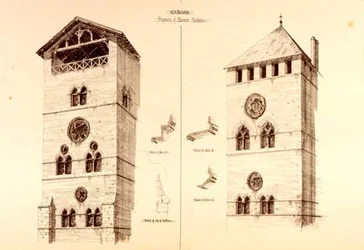 Fragmenten van baroniale residenties, Cahors, Frankrijk, uit 
