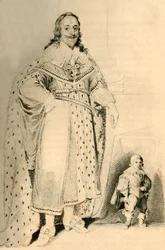 Jeffery Hudson, 30 Jaar, 18 Inches hoog. - Dwerg van Koning Karel de Eerste