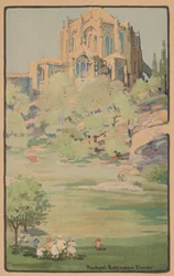De kathedraal van St. John the Divine vanuit Morningside Park